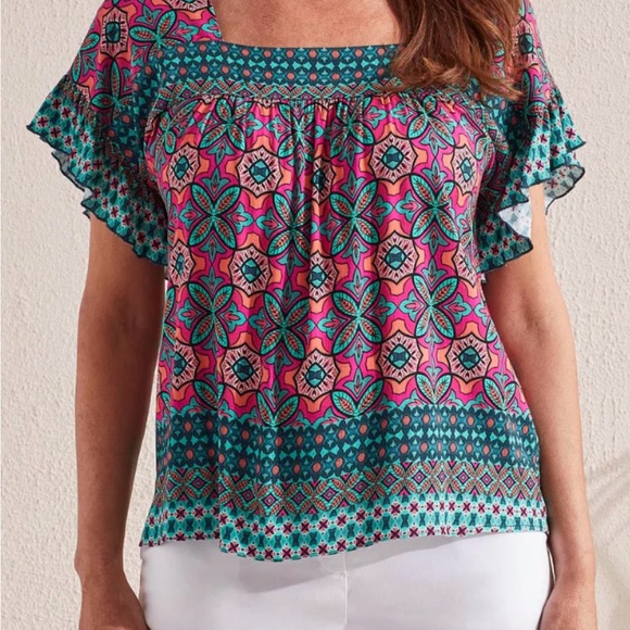 Tribal Size L top NEW WITH TAGS - Picture 1 of 16